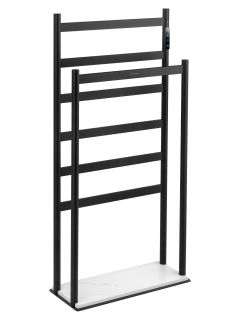 Напольный полотенцесушитель электрический Wonzon & Woghand Essen WW-A407-MB 47x95 см чёрный матовый